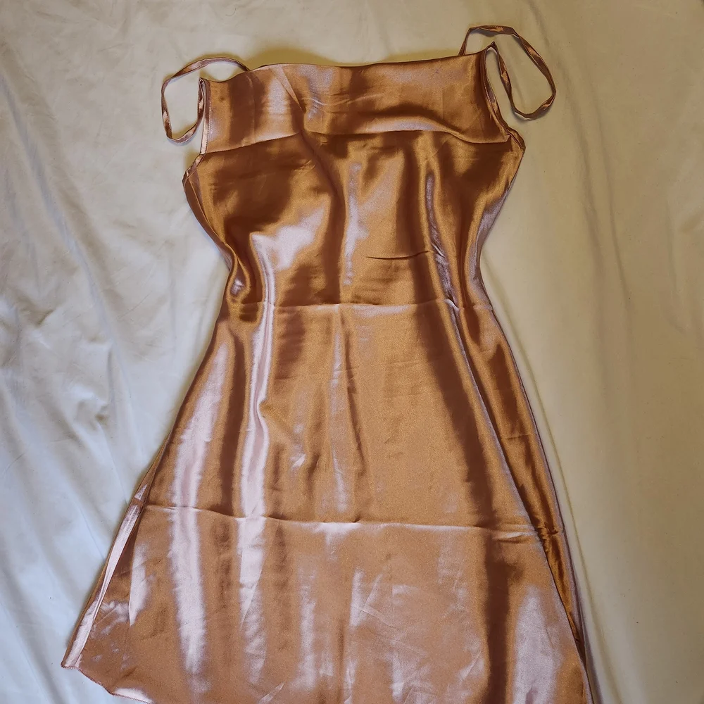Satin Slip Dress in Luxurious Rose - Picture 1 of 3